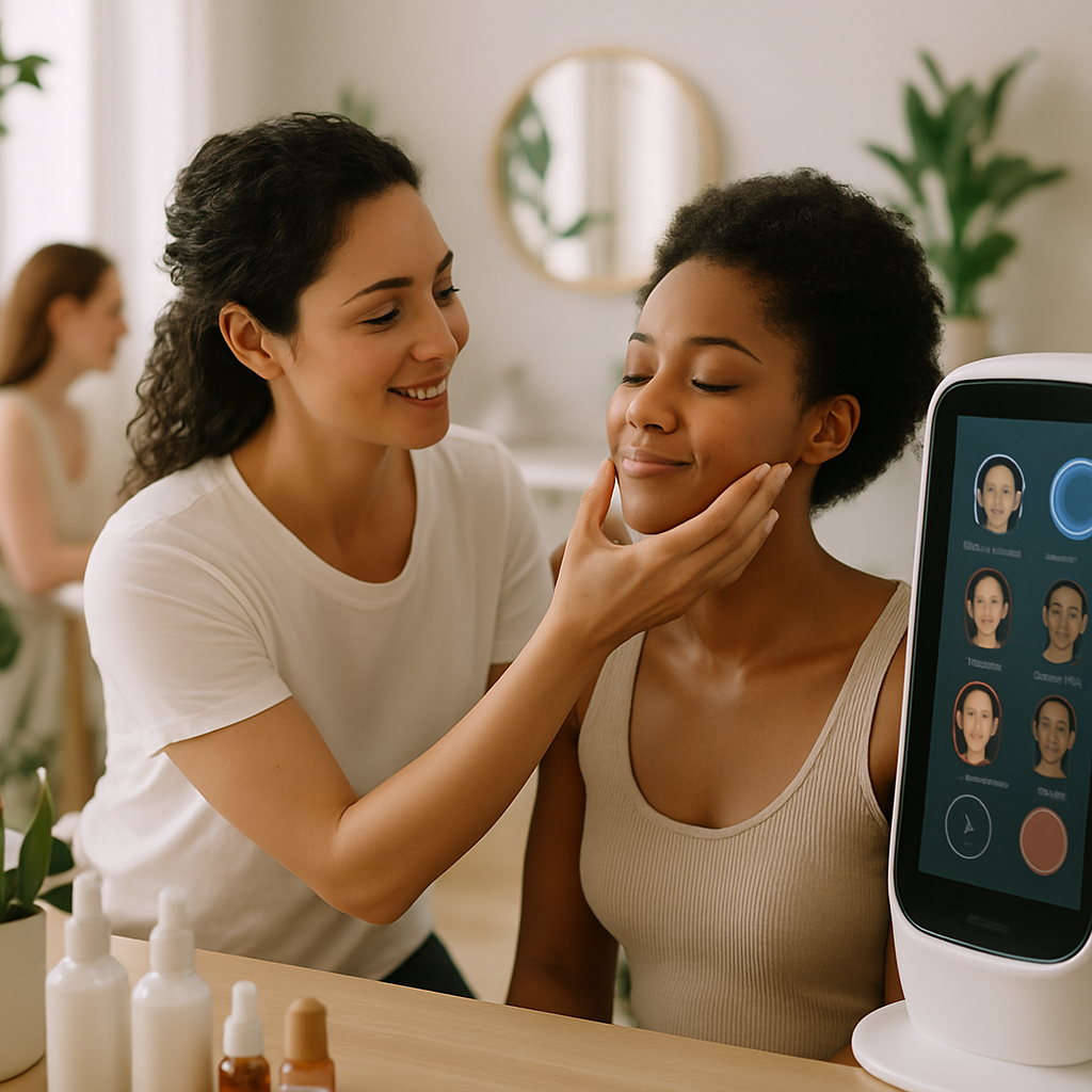 Skincare product display